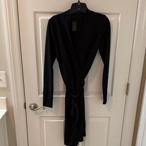 The Limited Classic Black Wrap Dress